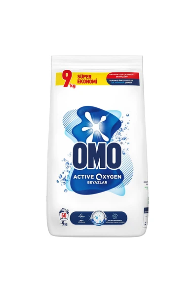 levent OMOActive Oxygen Toz Çamaşır Deterjanı Beyazlar Için 9 Kg ürün görseli 1