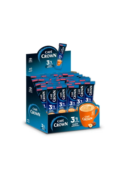 Ülker CAFECROWN3'ü 1 Arada Fındıklı 18 Gr x 40 Adet ürün görseli 1