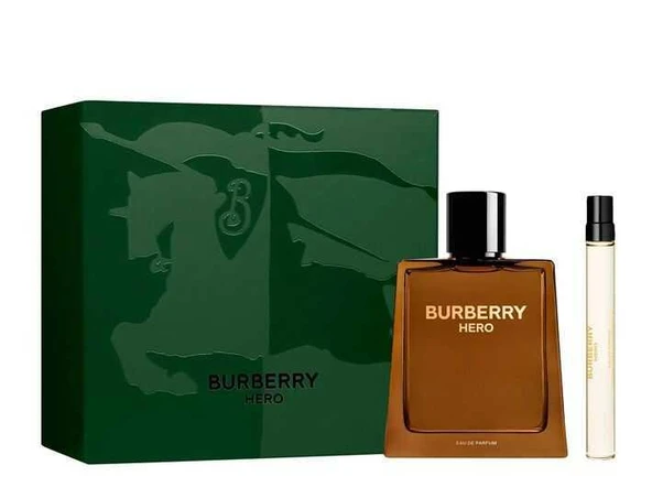 Burberry Hero Edp 100ml + Edp 10ml Erkek Parfüm Set ürün görseli 1