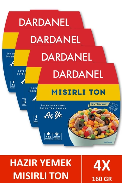 levent DARDANELAç Ye Mısırlı Ton Balığı 160 gr X 4 Adet ürün görseli 1