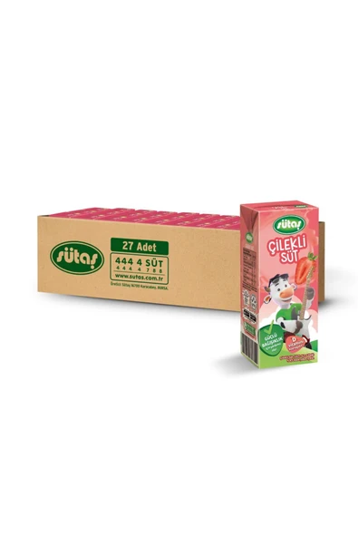 levent SÜTAŞÇilekli Süt 200 ml (27 adet) ürün görseli 1