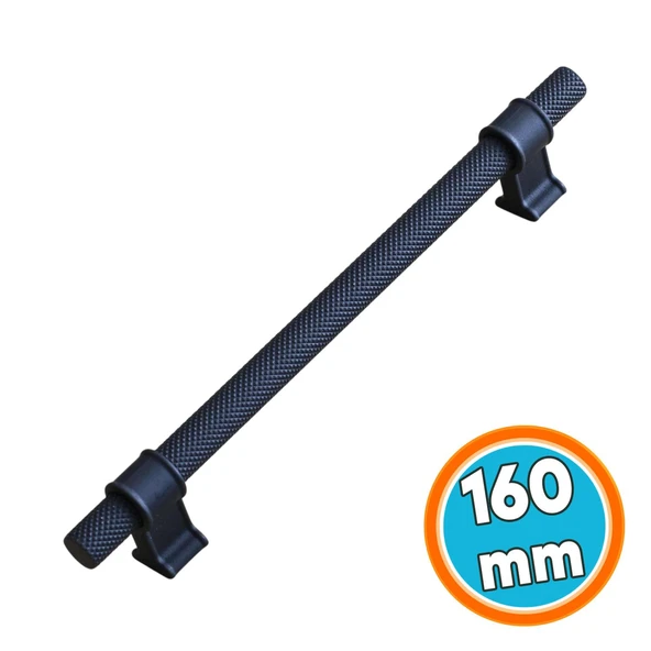 Mobilya Çekmece Mutfak Dolabı Dolap Kulpları Kulbu Kulpu Siyah Metal Kulp 160 mm-16 cm ürün görseli 1