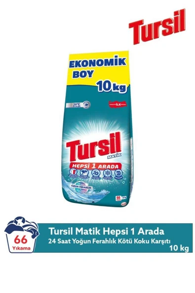 levent TURSİLMatik Hepsi 1 Arada 10 kg Ekonomik Boy Toz Çamaşır Deterjanı 66 Yıkama Ferahlık ürün görseli 1