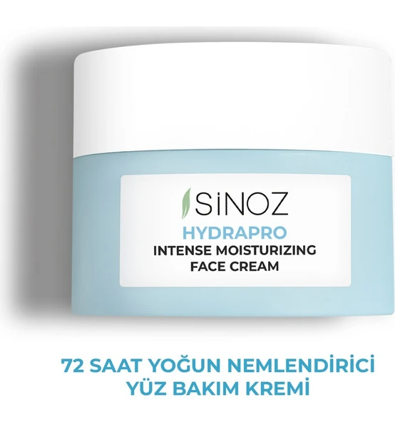 SİNOZ HYDRAPRO SU BAZLI 72 SAAT YOĞUN NEMLENDİRİCİ YÜZ BAKIM KREMİ 50 ML ürün görseli 1
