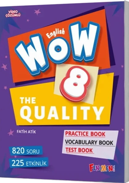 Fenomen Okul Yayınları 8. Sınıf The Quality Practice Book Vocabulary Book Test Book ürün görseli 1