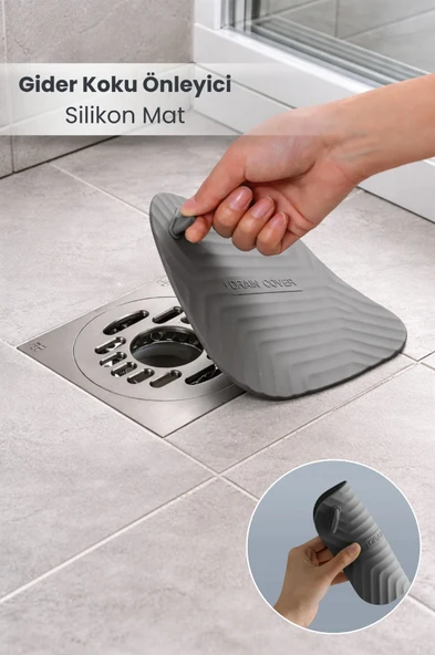 Koku Önleyici Silikon Mat Banyo Mutfak Lavabo Balkon Gider Tıpası Kapağı ürün görseli 1