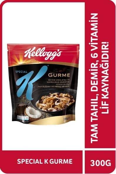 Ülker ÜLKERSpecial K Bitter Çikolatalı&hindistan Cevizi Dilimli 300 Gr,%46 Yulaf Içerir,lif Kaynağı ürün görseli 1