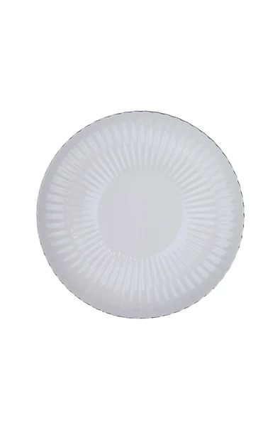 Kütahya Porselen Bone Luz Platin Fileli Servis Tabağı 27cm Tekli ürün görseli 1