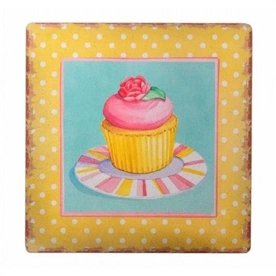 Decotown Duvar Panosu 40*40 Cup Cake Muffin Motifli Duvar Süsü ürün görseli 1