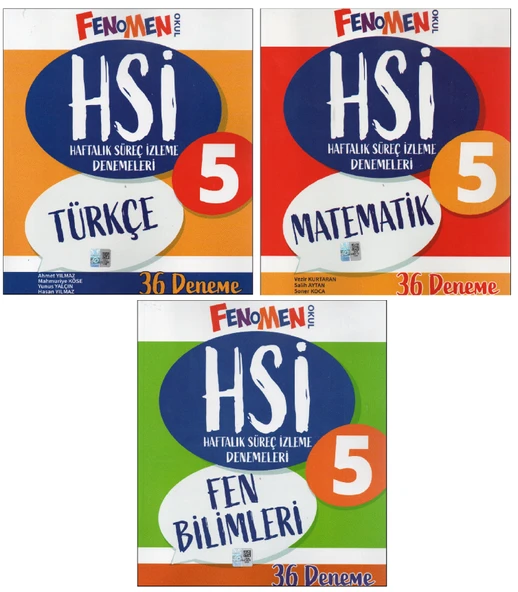 Fenomen HSİ Türkçe + Matematik + Fen Denemeleri ürün görseli 1