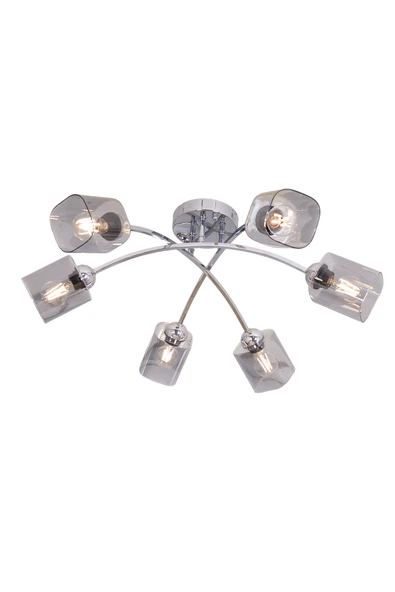 AVONNI AR-60435-6K Krom Kaplama Modern Avize E27 Metal Cam 40cm ürün görseli 1
