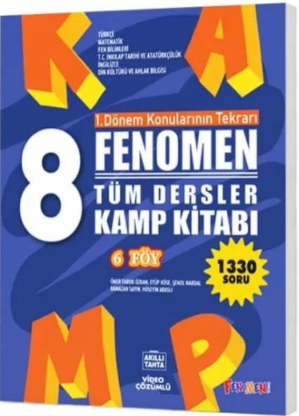Fenomen Okul Yayınları 8. Sınıf Tüm Dersler Fenomen Kamp Kitabı ürün görseli 1