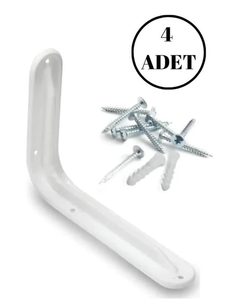 4 Adet Raf Altı Ayak, Raf Tutucu - Raf Altı Kol  10x13 cm ürün görseli 1
