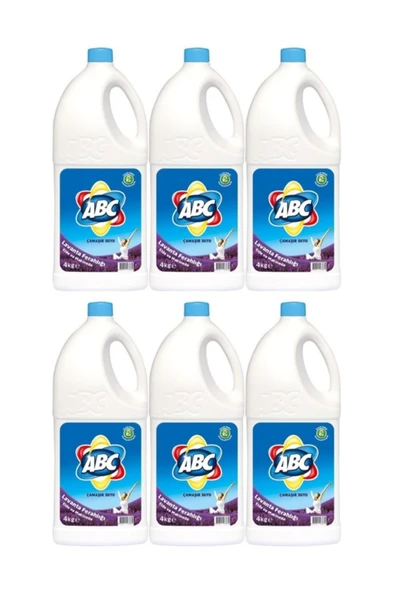 ABC Çamaşır Suyu 4 lt Lavanta 6 Adet ürün görseli 1
