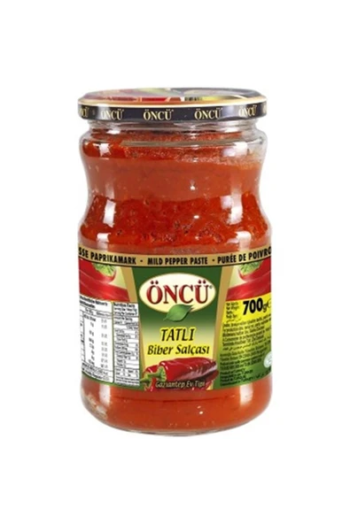 Öncü Tatlı Biber Salca Cam 700gr ürün görseli 1