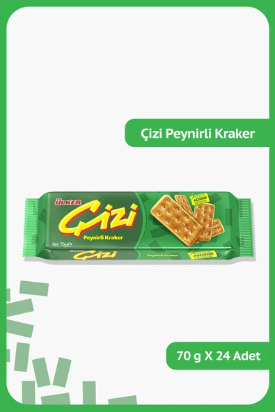 Ülker ÇİZİ Peynirli Kraker - 70 gram - 24 Adet ürün görseli 1
