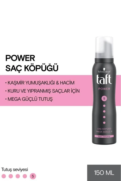 Taft Saç Köpüğü Kaşmir Yumuşaklığı Power Cashmere 150 ml ürün görseli 1