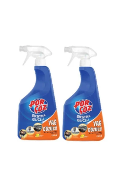 Porçöz Yağ Çözücü Sprey Ekstra Güçlü Limon Kokulu 750 Ml. X 2 Adet ürün görseli 1