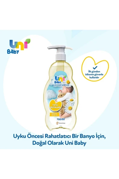 Uni Baby Tatlı Rüyalar Şampuanı 700 Ml - Resim 2