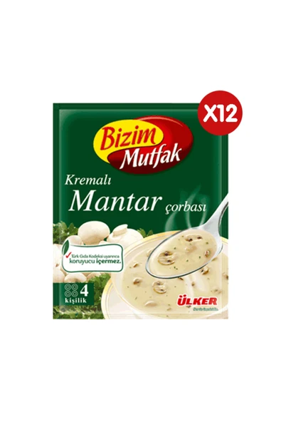Bizim Mutfak Kremalı Mantar Çorbası 62 Gr X 12 Adet ürün görseli 1