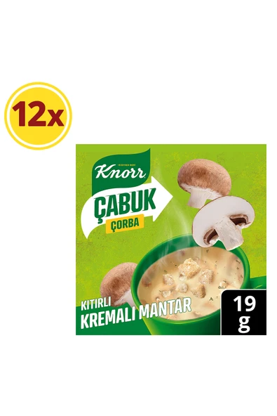 Knorr Çabuk Çorba Kremalı Mantar 19g X12 ürün görseli 1