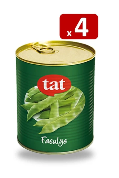Tat Taze Fasulye Konservesi 810 Gr X 4 Paket ürün görseli 1