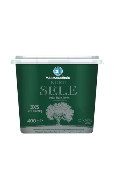 MarmaraBirlik Kuru Sele Plastik Kutu Zeytin 400 gr ürün görseli 1