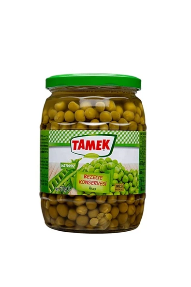 TAMEK Bezelye 720 gr Cam ürün görseli 1