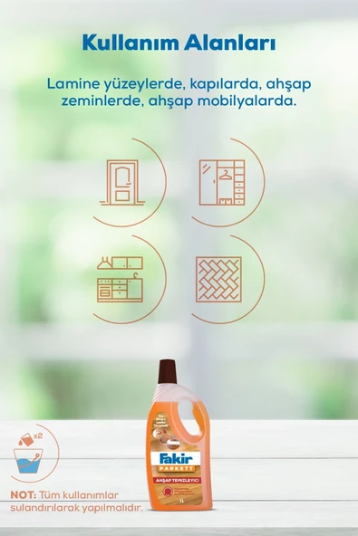 Fakir Ahşap Temizleyicisi 1 Lt - Resim 6