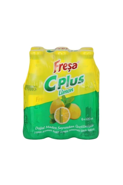 FREŞA Fresa Limon Aro. Dog. Maden Suyu 6x200 Ml. (MEYVELİ SODA) (6'LI) ürün görseli 1