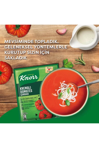 Knorr Kremalı Domates Çorbası 69 gr X 12 Adet - Resim 3