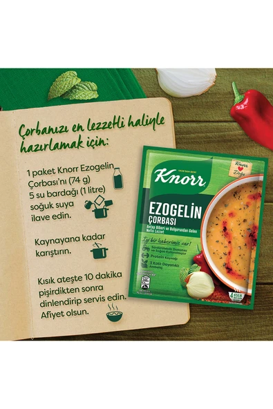 Knorr Ezogelin Çorbası 74 gr X 12 Adet - Resim 6