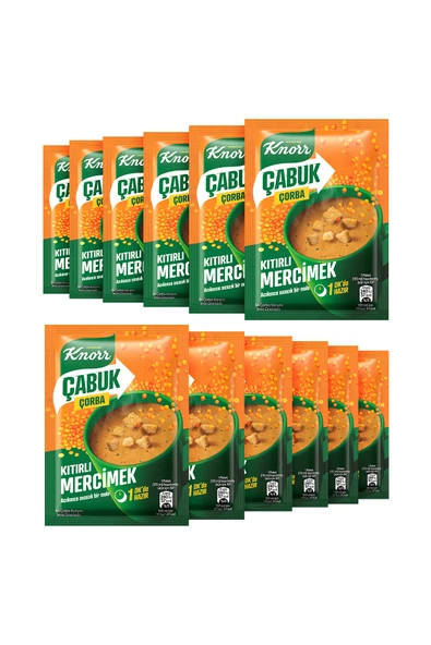 Knorr Mercimek Çabuk Çorba 22 gr X 12 Adet - Resim 2