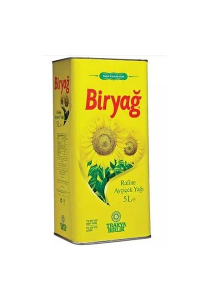 Biryağ Ayçiçek Yağı Teneke 5 Lt. ürün görseli 1