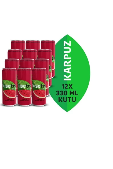 Fuse Tea FUSETEAKarpuz Aromalı Içecek Soğuk Çay 330 Ml X 12 Adet ürün görseli 1