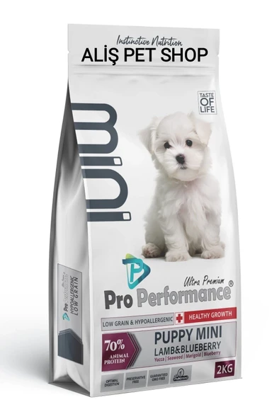 Pro Performance Mini Irk Kuzulu ve Yaban Mersinli Yavru Köpek Maması 2 Kg ürün görseli 1