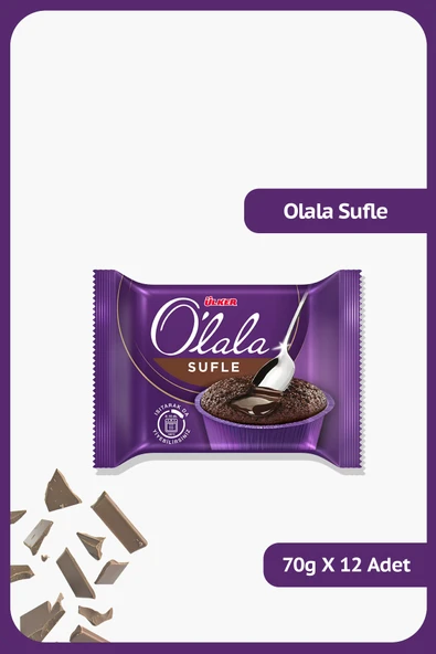 Ülker O'LALA Sufle - 70 gram - 12 Adet ürün görseli 1