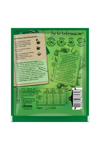 Knorr Yayla Çorbası 72 gr X 12 Adet - Resim 8