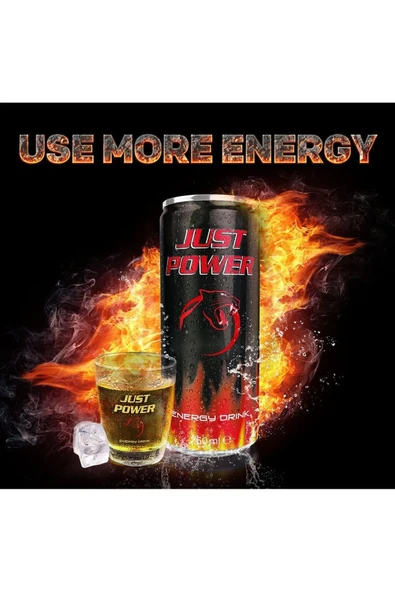 JUST Jusst Power Enerji Içecegi 250 Ml 24*lü ürün görseli 1