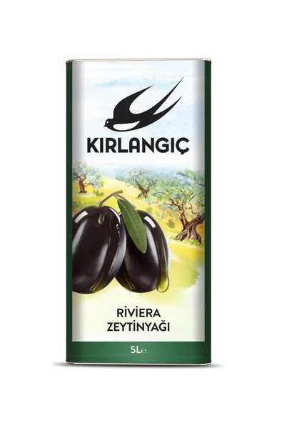 Kırlangıç 5 Lt Riviera Zeytinyağı Teneke ürün görseli 1