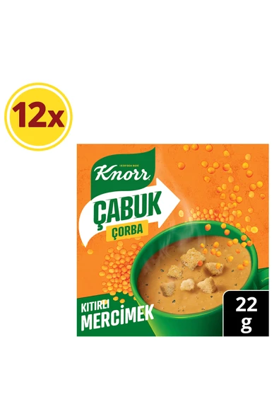 Knorr Mercimek Çabuk Çorba 22 gr X 12 Adet ürün görseli 1