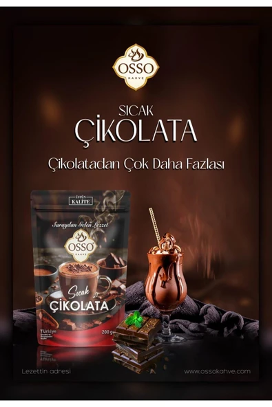 Osso Sıcak Çikolata 200 gr - Resim 2