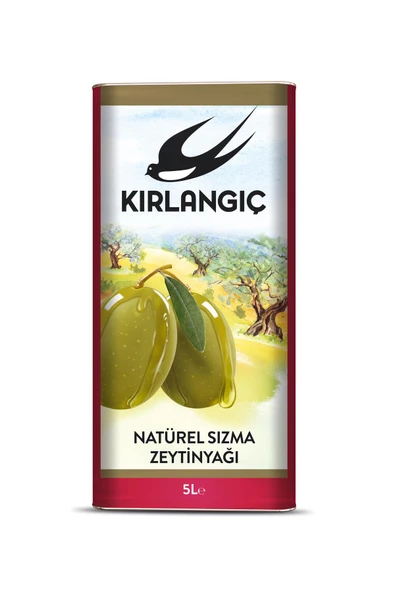 Kırlangıç 5 Lt Natürel Sızma Zeytinyağı Teneke ürün görseli 1