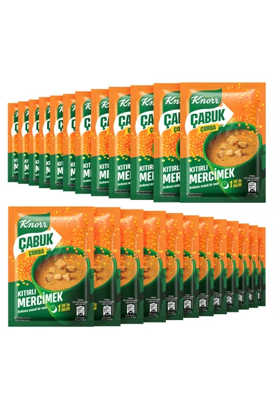 Knorr Mercimek Çabuk Çorba 22 gr X 12 Adet - Resim 3
