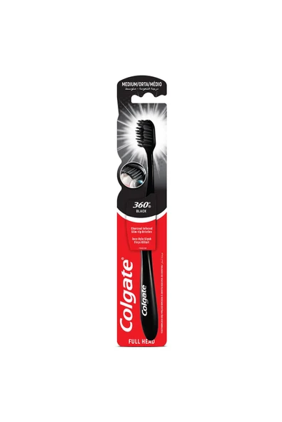 Colgate 360 Siyah Diş Fırçası ürün görseli 1
