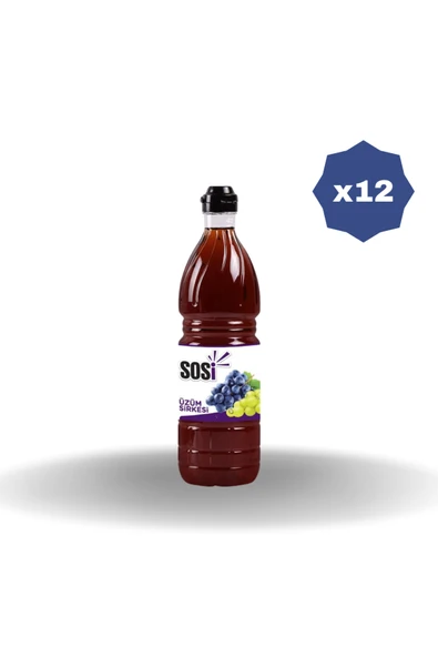 Sosi SOSİ SİRKE ÜZÜM 1000 ML- (12 ADET) ürün görseli 1