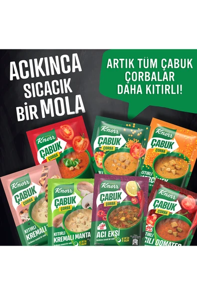 Knorr Mercimek Çabuk Çorba 22 gr X 12 Adet - Resim 7