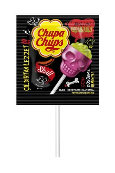 Chupa Chups 24 Adet 3D Skull 15 gr ürün görseli 1