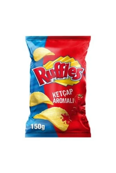 12 Ruffles Ketçaplı Patates Cipsi Parti Boy 150 gr ( 12 ADET ) ürün görseli 1