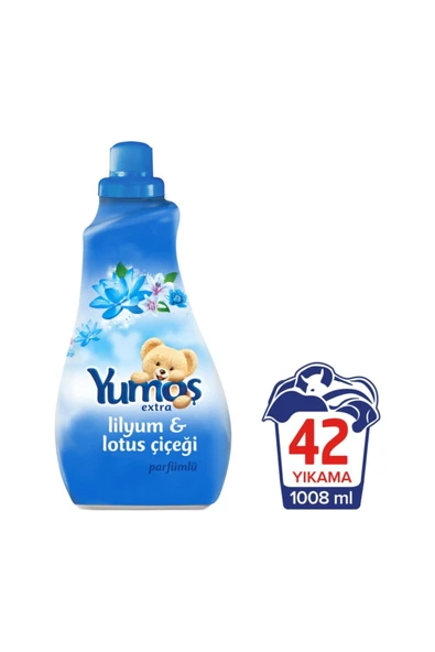 Yumoş Extra Lilyum ve Lotus Çiçeği Konsantre Çamaşır Yumuşatıcısı 1008 ml 42 Yıkama ürün görseli 1